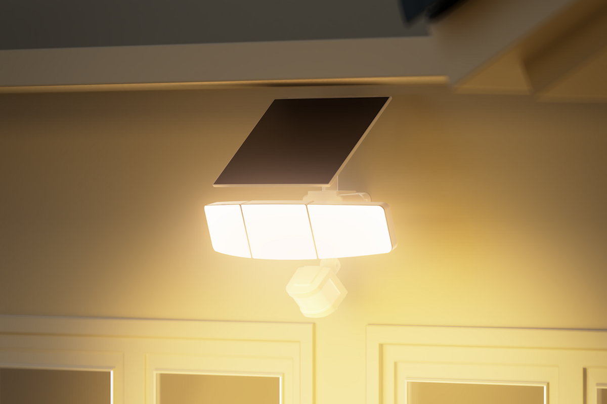a photo of GE Lighting's Solar-Powered Floodlights for Smarter Home Security